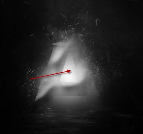 3 paint bg light 3 paint bg light 500x468 Design a Shattered Crystal Text with Great Lighting Effect in Photoshop