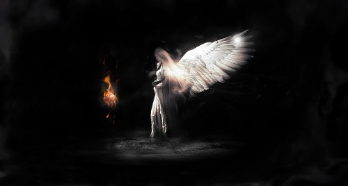 magic surreal scene 21 500x268 Create a Dark Angelic Figure with Magic Fire Orb Effect in Photoshop