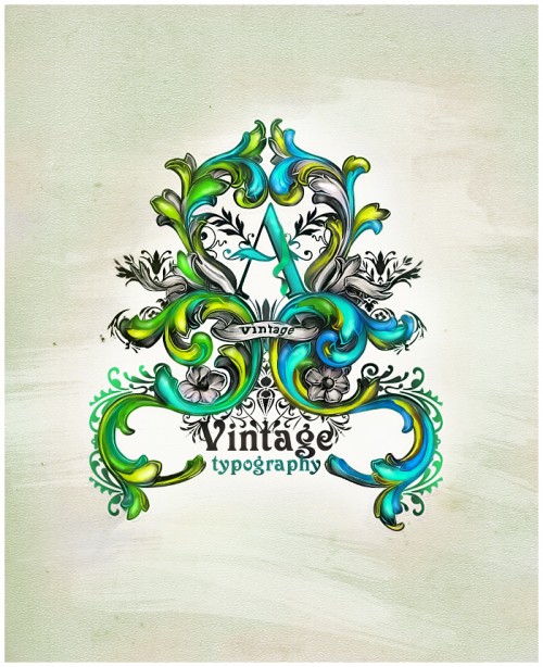 Vintage Typography 500x614 10 Unique and Eye catching Photoshop Typography Tutorials