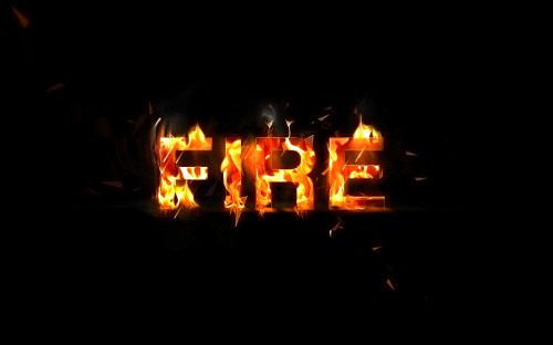 particle flame text flatten 2 500x312 Create Awesome Particle Flame Text Effect in Photoshop