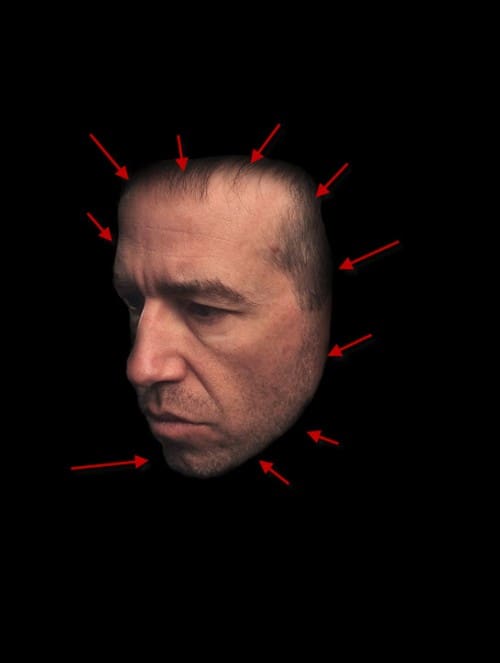 1 eraser 500x663 Design an Interesting Human Face Manipulation with Tree Roots Texture in Photoshop