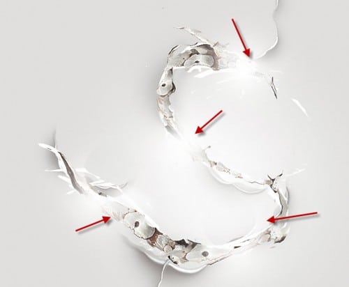 4 light 500x412 Create an Artistic Metal Text Effect in Photoshop
