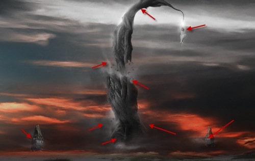 7 cloud 500x316 Design Surreal Concept Manipulation with Alien Structures in Photoshop