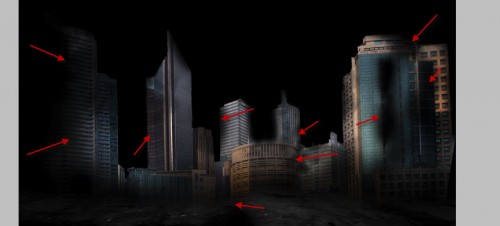 2 erase 2 erase 500x226 Create a Surreal Dark City with Meteorite Fall Scene in Photoshop