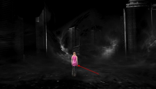 3 model 500x287 Create a Surreal Dark City with Meteorite Fall Scene in Photoshop