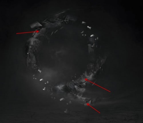4 rock 500x432 Create an Abstract Floating Break Apart Rock Circle in Photoshop