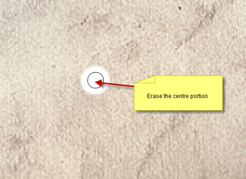 4 erase 500x365 Create a Dissolved Ancient Ink Text Effect in Photoshop